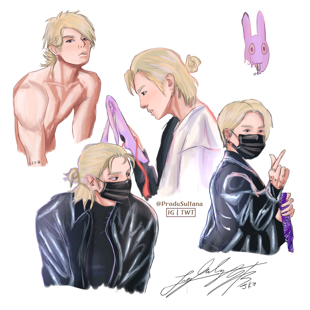 ProduSultana's tweet photo. Blonde Jungkook Golden Disk Awards #전정국 #방탄소년단 #ジョングク #防弾少年団 #BTSfanart #Jungkookfanart #JUNGKOOK https://t.co/3KvvHBnzOT
