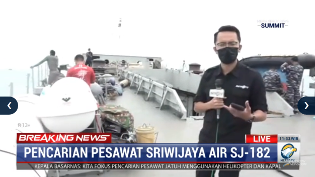 #BreakingNewsMetroTV Laporan dari Jurnalis Metro TV Ardy Lase di KRI Gilimanuk, yang melakukan pencarian di sekitar KRI Rigel yang memiliki sensor bawah laut, tepatnya 20 mil dari JICT 2. Streaming: metrotvnews.com