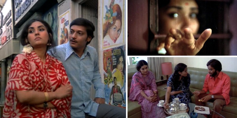 Basu da wonderfully captures the dilemma of the heroine Deepa(Vidya Sinha) who has to decide between two diametrically opposite men her current love Sanjay( Amol Palekar) a happy go lucky guy and her ex flame Navin( Dinesh Thakur) a more serious one.