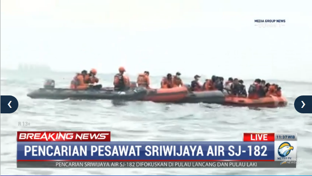 #BreakingNewsMetroTV Demi keselamatan, pencarian dilakuka berpasangan. - Laporan Ardy Lase, dari KRI Gilimanuk. Streaming: metrotvnews.com #PrayForSJ182