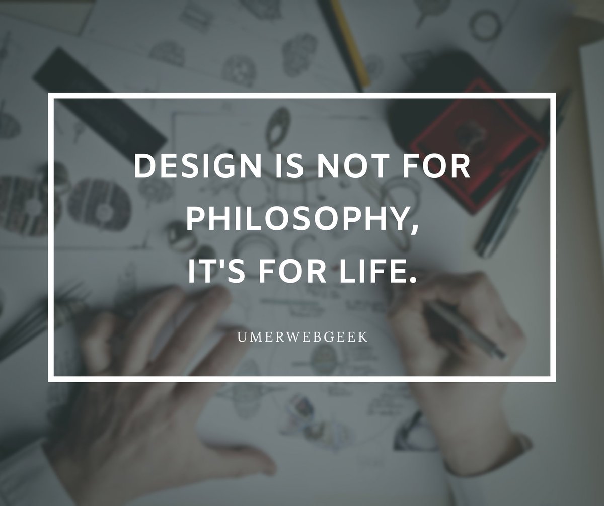 umerwebgeek's tweet image. &quot;DESIGN IS NOT A PHILOSOPHY, IT&apos;S FOR LIFE&quot;

#umerwebgeek #wordpresstraining #wordpressthemedevelopers #wordpressblog #wordpresssupport #wordpresstutorials #wordpress #wordpresshosting #wordpressthemedevelopment #wordpressdeveloper