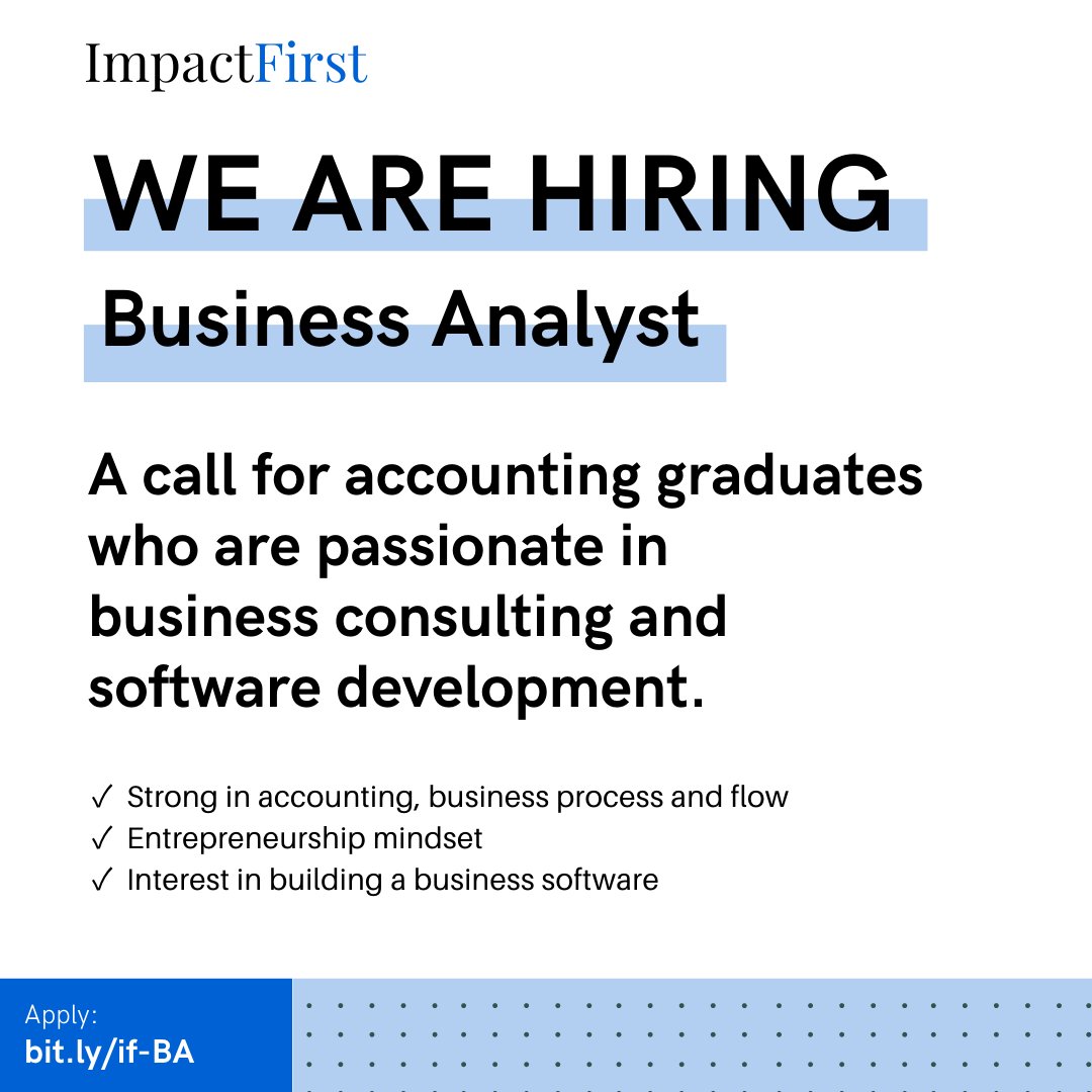 referpal's tweet photo. If you are an accounting graduate looking for a challenging role and want exposure to business consultancy of various industries, accounting, and software development at the same time, speak with us and we will tell you what you can get here that you can't get anywhere else. https://t.co/pJF41SoeH2