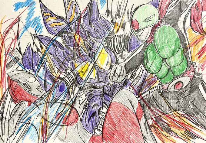 仮面ライダー1号のtwitterイラスト検索結果 古い順