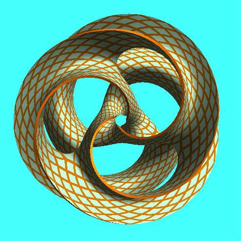 The trefoil can be found within the toroidal field. Here is a fun site, where you can manipulate it yourself.  https://www.geogebra.org/m/Y2TqvqjK 