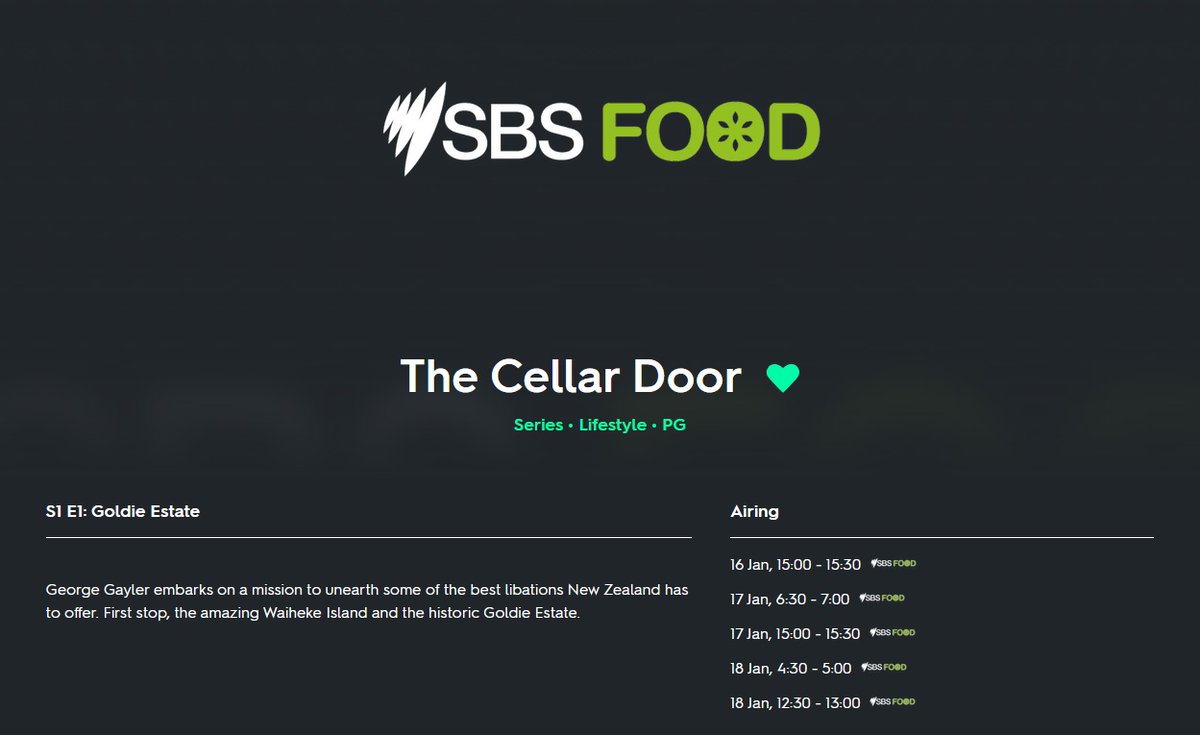 SBS Food Programs and Schedules SBS Media Spy