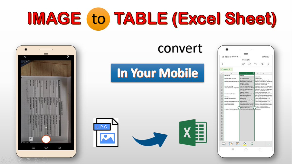 Tamil_Campus's tweet image. Convert image to Data Sheet (Excel) in your mobile
Full video: youtu.be/ZXNAX6Raor8
#imagetoexcel #exceltricks