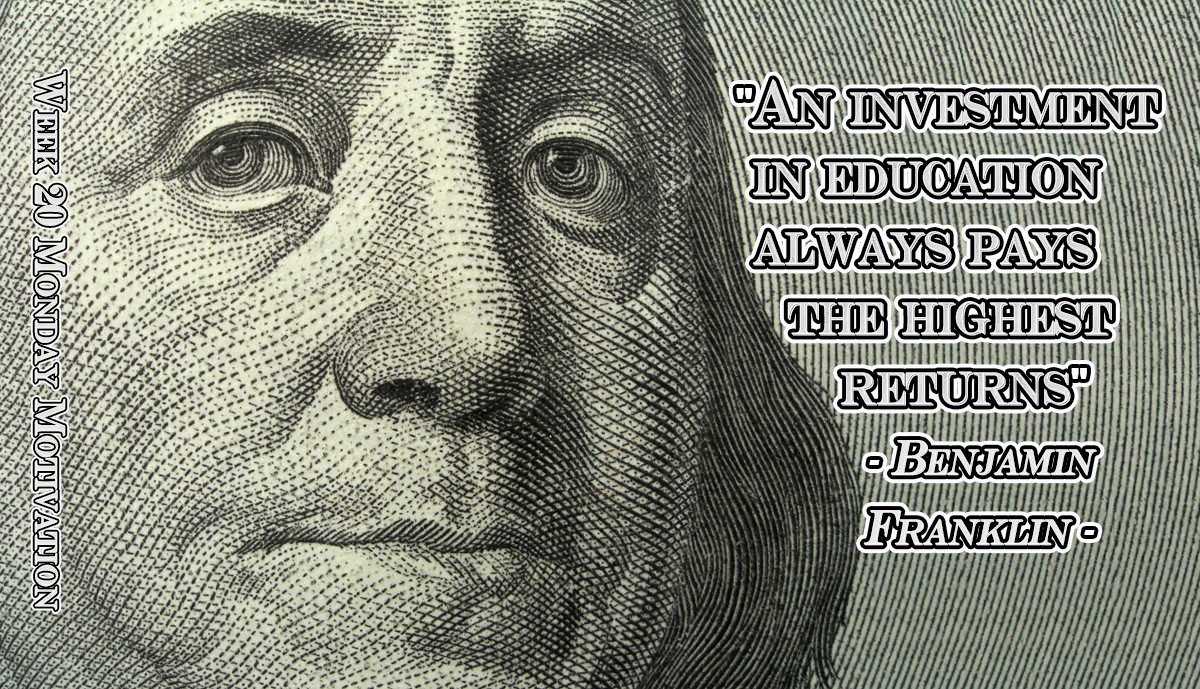 Week 20 Monday Motivation - Set a goal to learn something new this year. More knowledge and more skills benefits everyone. Investments in education pay interest and dividends for generations. piutek12.org/29-piute-high-…