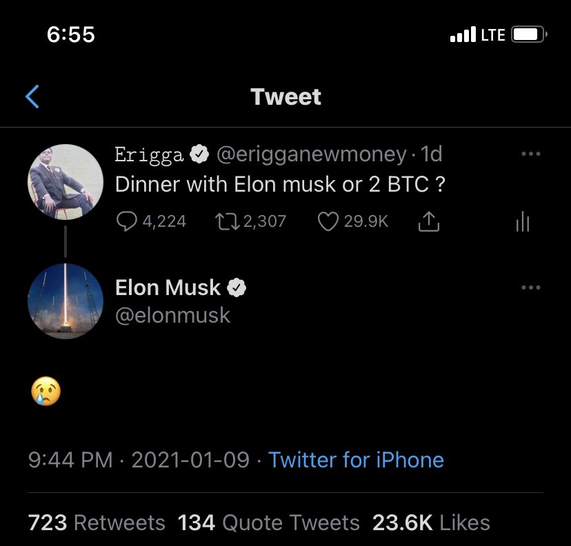 erigganewmoney's tweet photo. So My tweet make the richest man in the world burst cry @elonmusk 😂🤣... Who fit help me frame this tweet abeg 😍🥰💥? https://t.co/G4FtAO3zpp