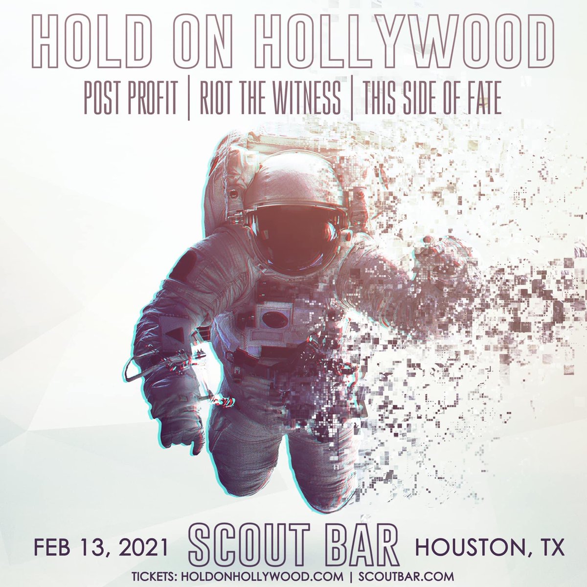 ThisSideofFate's tweet photo. February 13 at @scoutbarhouston with a badass lineup! We wanna see all of your beautiful faces there! We appreciate and thank you all for your continued support! #followmedown #thissideoffate https://t.co/j9ADgJzIpP