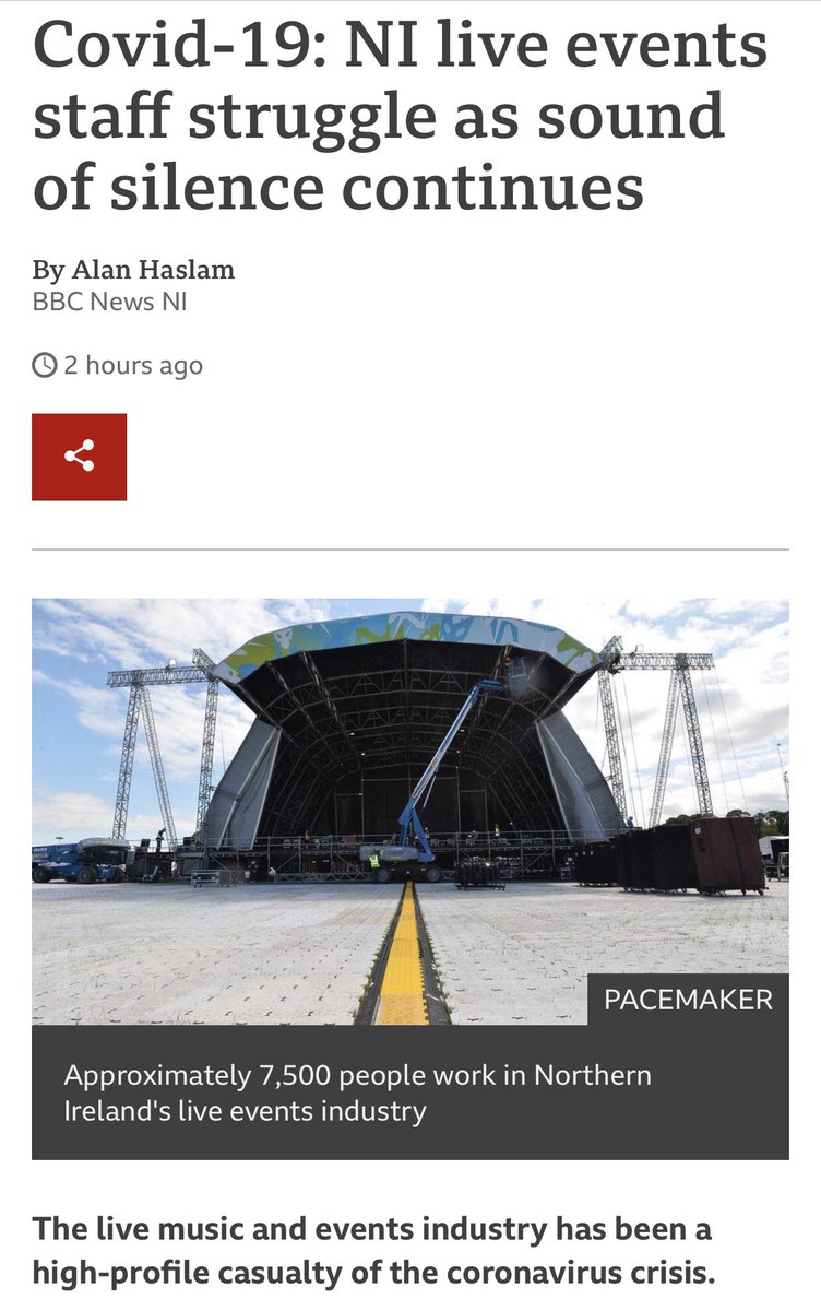 Wemakeeventsni's tweet image. Covid-19: NI live events staff struggle as sound of silence continues
bbc.co.uk/news/uk-northe…