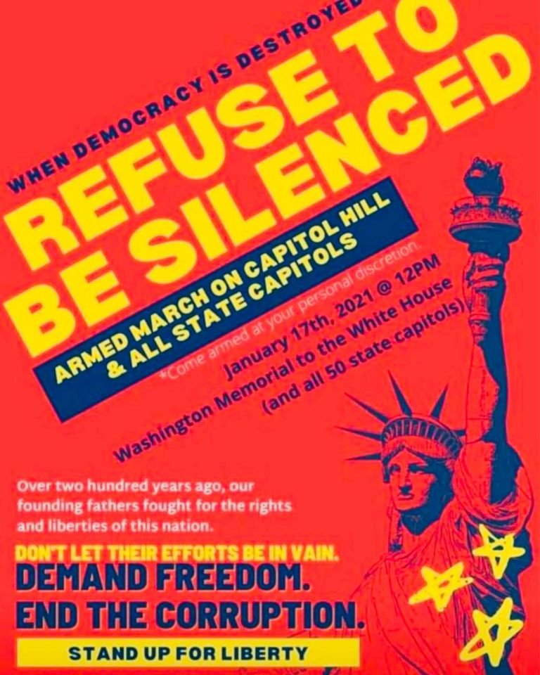 LilSheBeast's tweet photo. From @MMFlint FB page to warn everyone.

@FBI Please use this info to prepare and prevent this. 

Whether it's a red herring or not, I couldn't tell you. It's also clear they're planning carnage on Inauguration Day too. https://t.co/ejUNJsHm6j