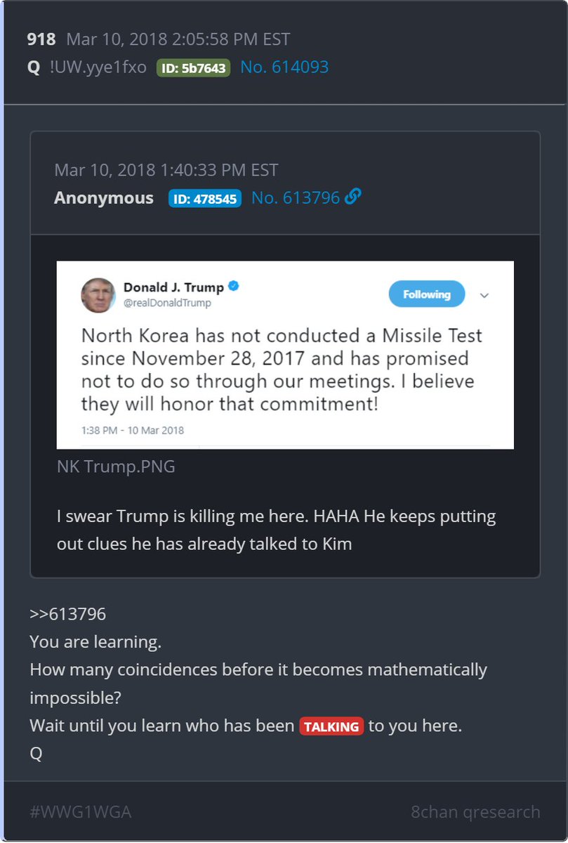 You will never guess who you are talking too. You know who it is. Both of them communicate... Checkmate. (5/6)