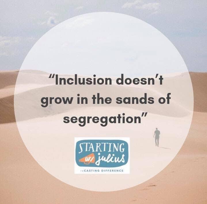 StartingWJulius's tweet image. Inclusion doesn’t grow in the sands of segregation

#EndSegregation

#InclusiveEducationIsAHumanRight