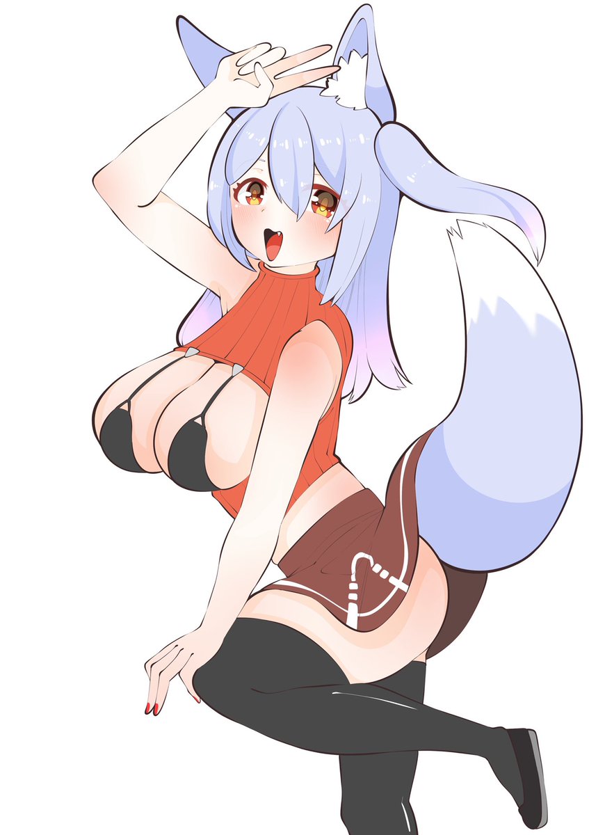 今日暇すぎて巨乳ケモ耳娘が描きまくりました。 