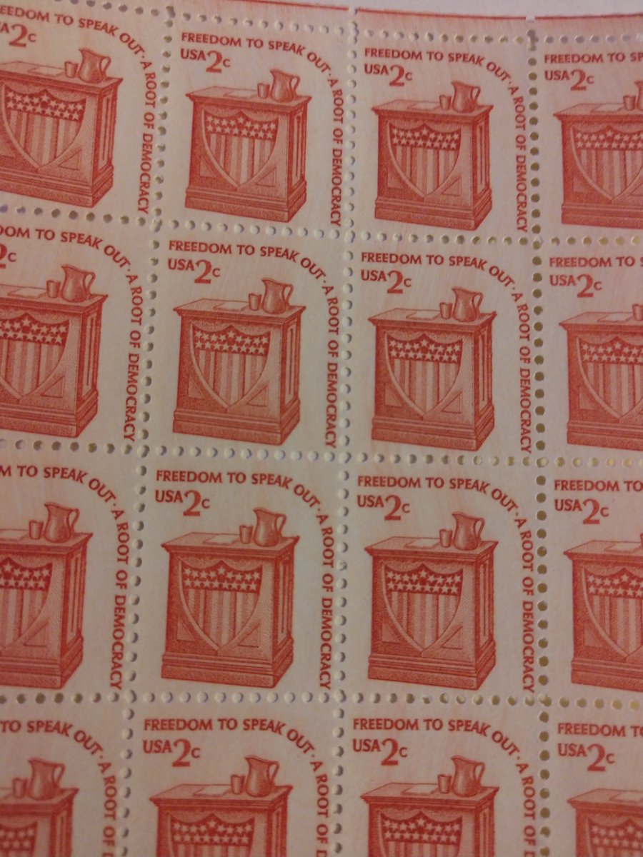 A 2 cent stamp from the 60's. How ironic