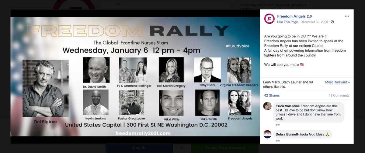 During the  #COVID19 pandemic, the anti-vaccine movement has allied more with fringe groups from different spheres. Example: "Freedom Rally" in DC on 1/6 featured anti-vaccine activism figure Del Bigtree along w/ other "medical freedom" speakers (plus others). Details in this1/n