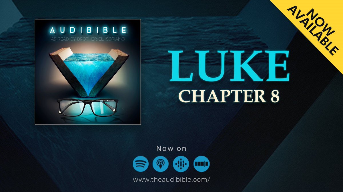 The book of Luke Chapter 8 as read by the overall servant of the Members, Church of God International, Brother Eli Soriano is now available on your favorite streaming platform.

Reading without reading - AudiBible.