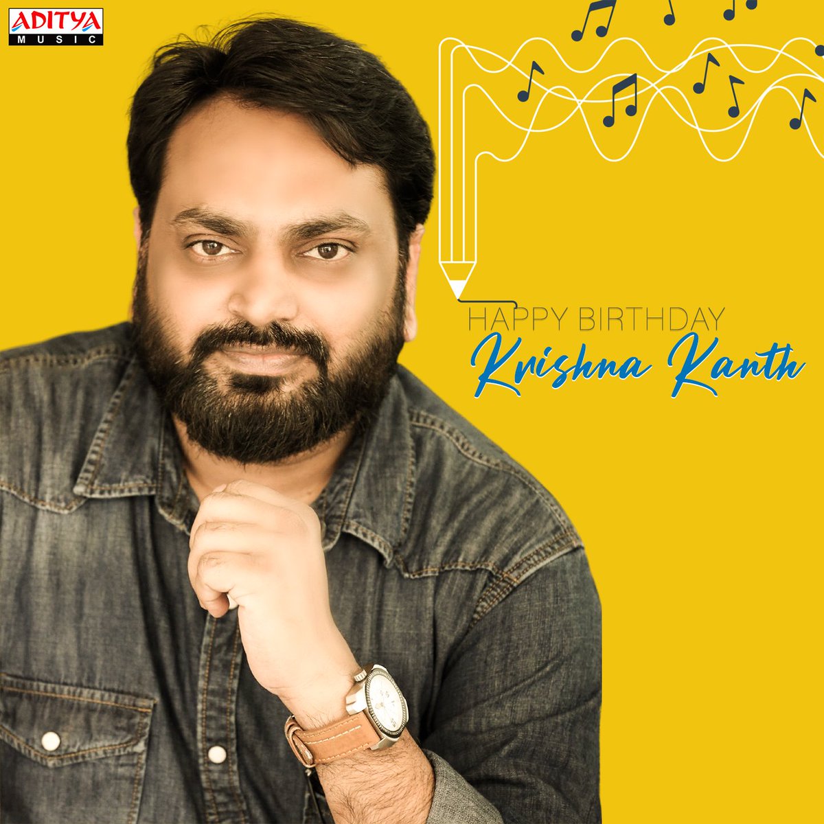 adityamusic's tweet image. Here's Wishing The Super Talented Lyricist &amp;amp; Our Very Own @kk_lyricist A Very Happy Birthday! Have A Splendid Year Ahead 🖊️📝

Enjoy #KrishnaKanth's Best Hits Here►youtu.be/IANpMXoZLxk

#HBDKrishnakanth