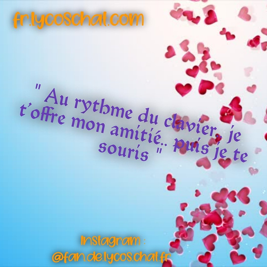 FandeLycosChat's tweet photo. Laisse toi guider par ton ♥️ au rythme de ton ordinateur &amp; rejoins nous gratuitement sur #lycoschat 
#dimanche #France #amour #rencontres #flirt #gratuit #tchat #célibataire #flirt #JLCfamily #IciToutCommence #NinjaWarrior #DistrictZ https://t.co/CHJtyZfGGK