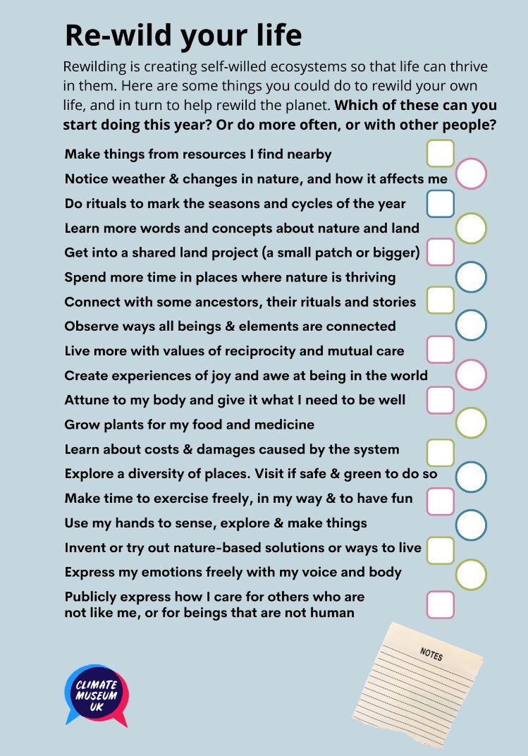 ClimateMuseumUK's tweet photo. @DrJessT_eco Hereโs our post with lots of resources for #ecolockdown learning including drawing activities, #ActsofTreeKindness and #Rewild2021 (see image) https://t.co/XkNPoLwssd https://t.co/UdGT36UgoY