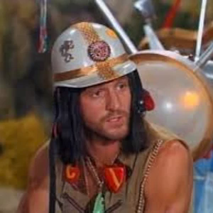 ItsANewWorld4's tweet photo. This week's #MeTVLostInSpace, "Collision of the Planets", 11/08/1967, S03E09. After space hippies land on the Robinsons' planet intent on blowing up it, the family must finish their Jupiter 2 repairs or face destruction; Dr. Smith inhales gas that gives him extra strength. #Metv https://t.co/x1hX6zkxd1