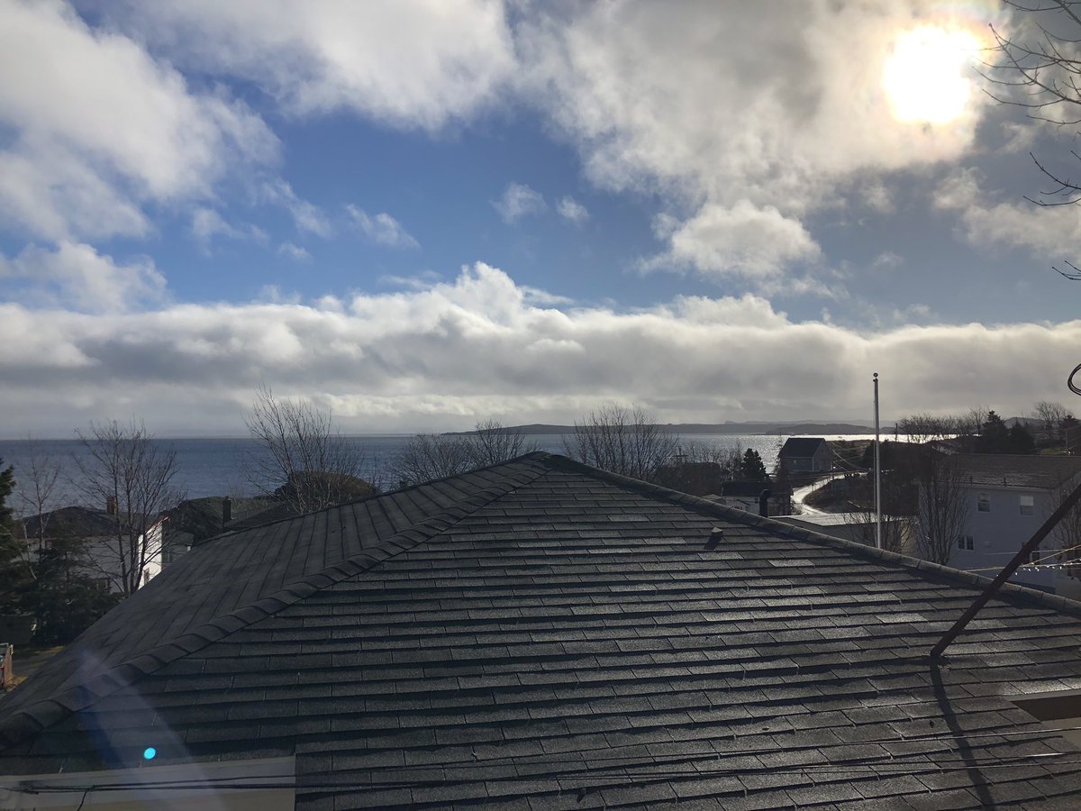 mom2x4's tweet photo. Happy Sunday Morning. Day 12 of Isolation. I can see the end π³. Its much easier isolating in the winter than the spring but will be so glad when its over. Coffee on the front deck has helped #newfoundland #foggedin #selfisolation #viewhelps https://t.co/t8DapIEeKn