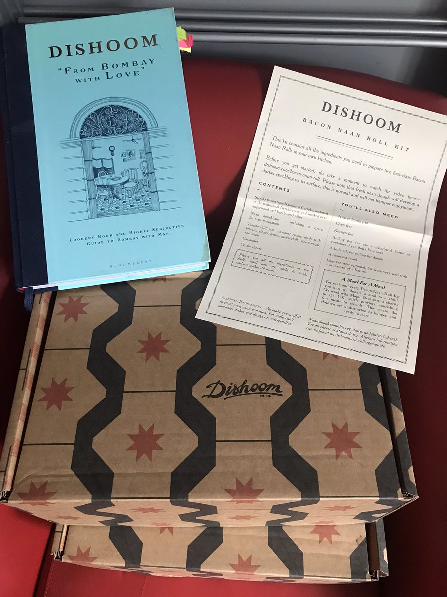 nikki_battisson's tweet photo. We are having a Dishoom day, bacon naan kit delivered and consumed and later we are cooking Chicken Ruby from the fabulous cookery book https://t.co/kJzWYOIrZi