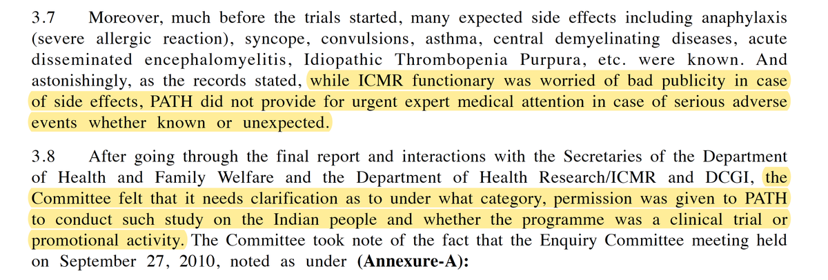 Here is the link to the report: http://164.100.47.5/newcommittee/reports/EnglishCommittees/Committee%20on%20Health%20and%20Family%20Welfare/72.pdfSounds familiar?
