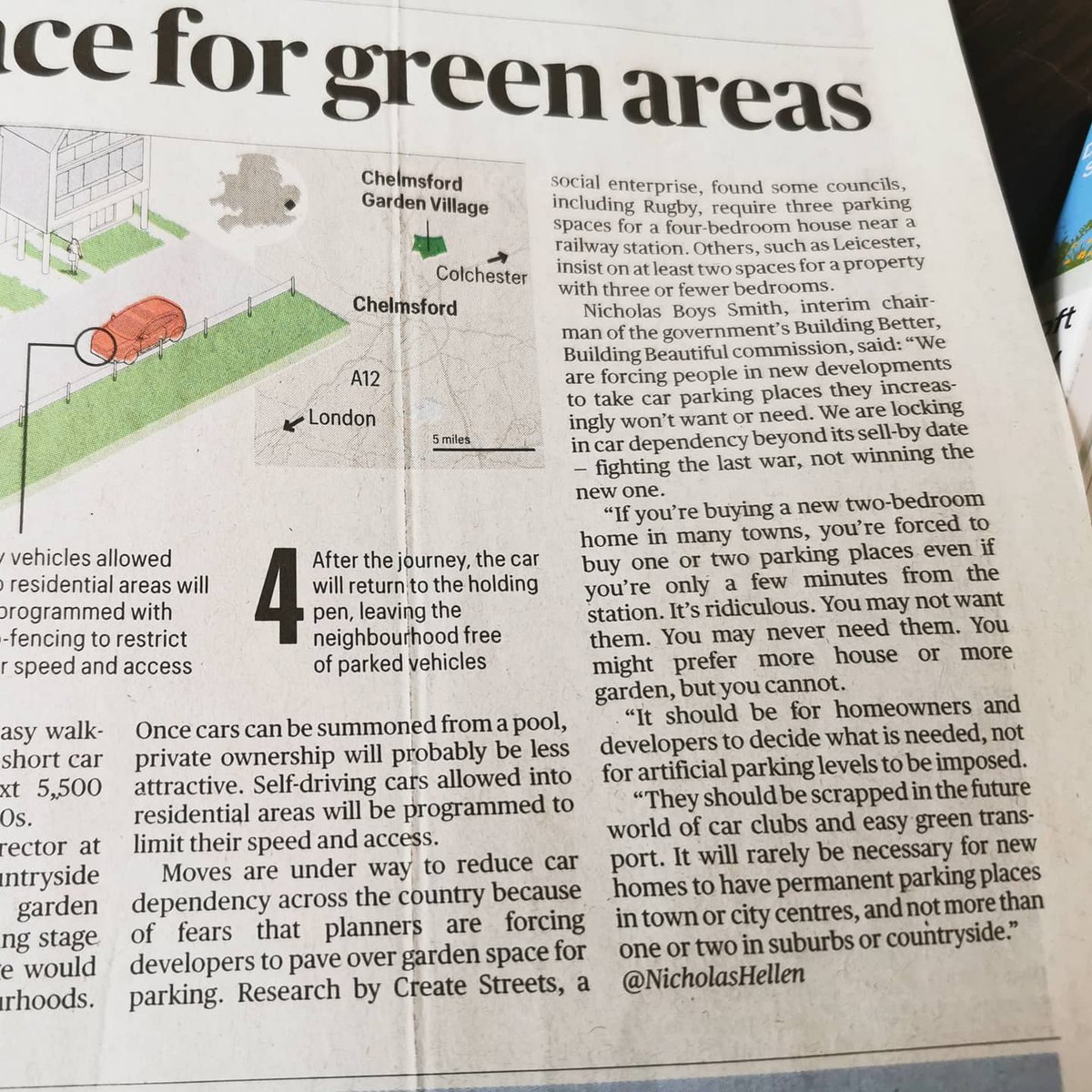 My report on why there is too much parking required for new housing mentioned in today's Sunday TimesToo many places enforce high levels of parking at the expense of more homes, gardens and parksLocal authorities should parking maximums not parking minimums