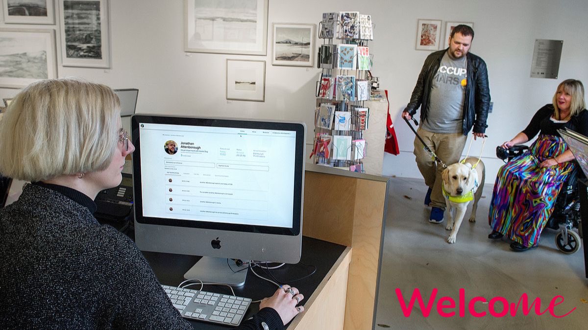 WelcoMe_Users's tweet photo. Do you work in #CustomerService? Have you ever felt unprepared to meet #disabled customers? #WelcoMeApp delivers in the moment personalised support helping to avoid discrimination and improving all relationships. Lets #EndTheAwkward with #Tech4Good and help make #AllWelcomeNow. https://t.co/XeAC6XXVLV