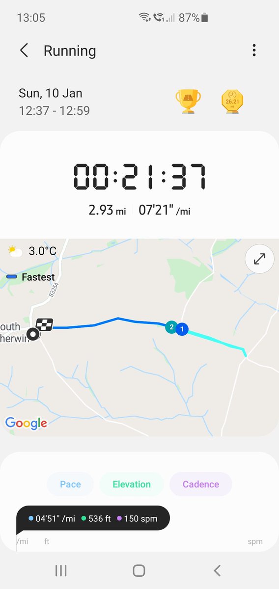 Jacobs run today. He's working so hard during lockdown and getting faster all the time.