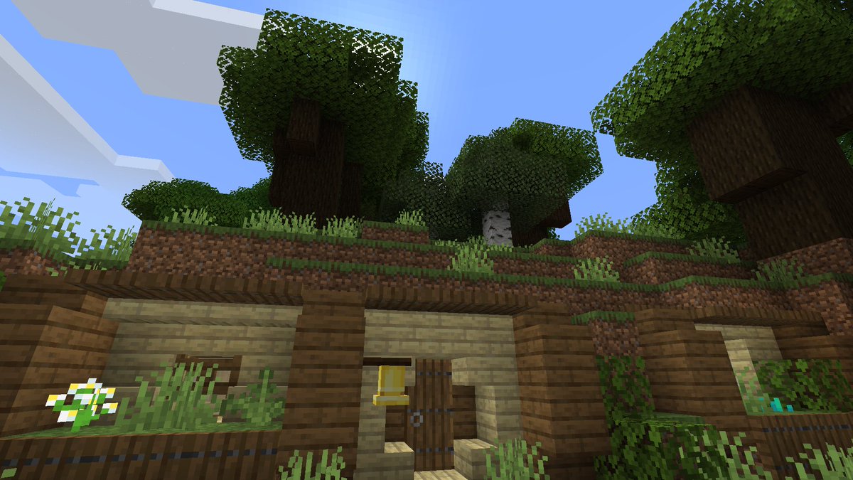 hespalus's tweet photo. #minecraft Cozy hobbit hole I made :) https://t.co/FgXqKIlo6Z
