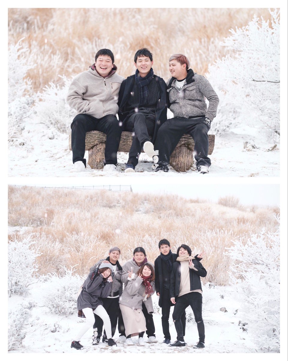 jun14_14's tweet photo. せっかくなので雪の写真も❄️
あまりに楽しかったので僕も入れてもらいました（笑）

#阿蘇　#雪 https://t.co/VSAM8WLXA3