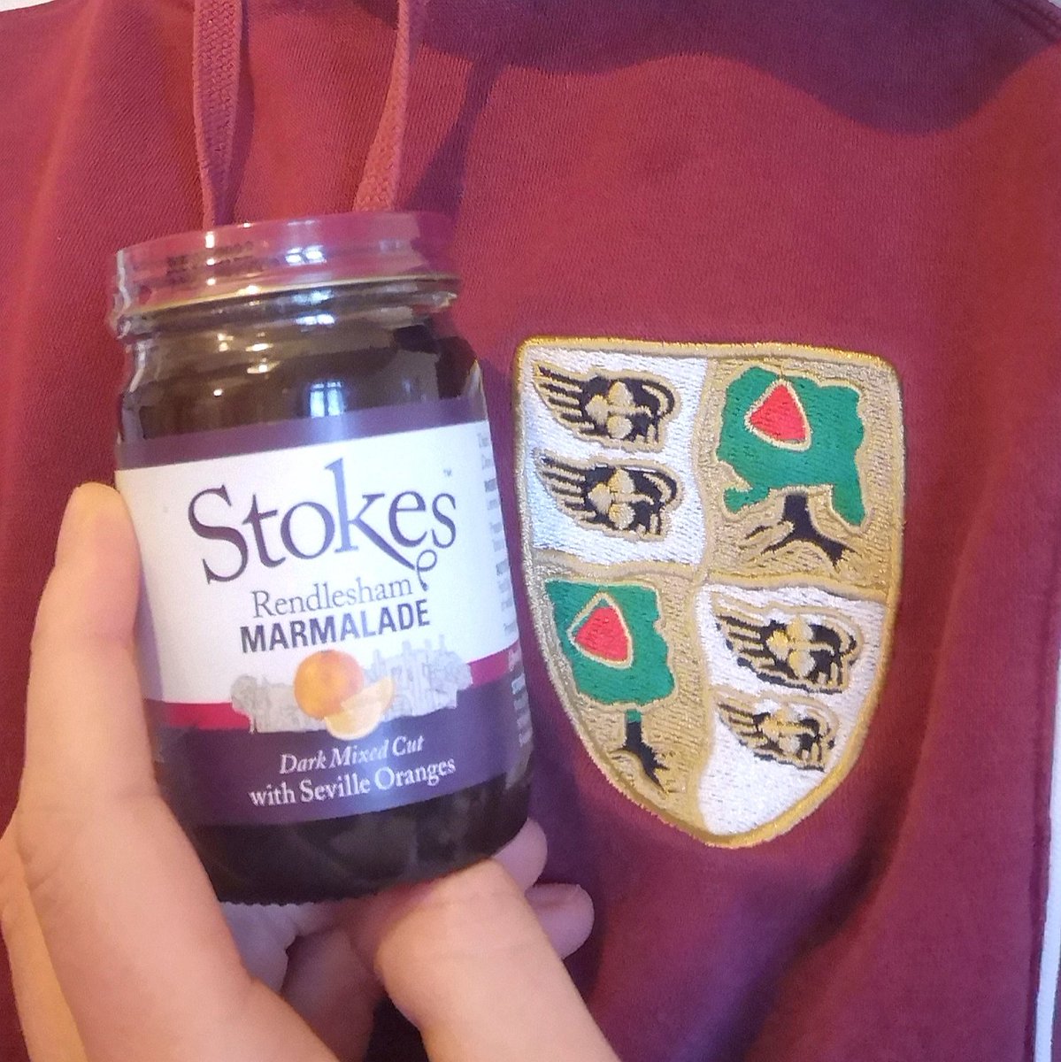 Thoroughly approve of this. Well played, @StokesSauces. Delicious! #officialhousemarmalade #thisisrendlesham
