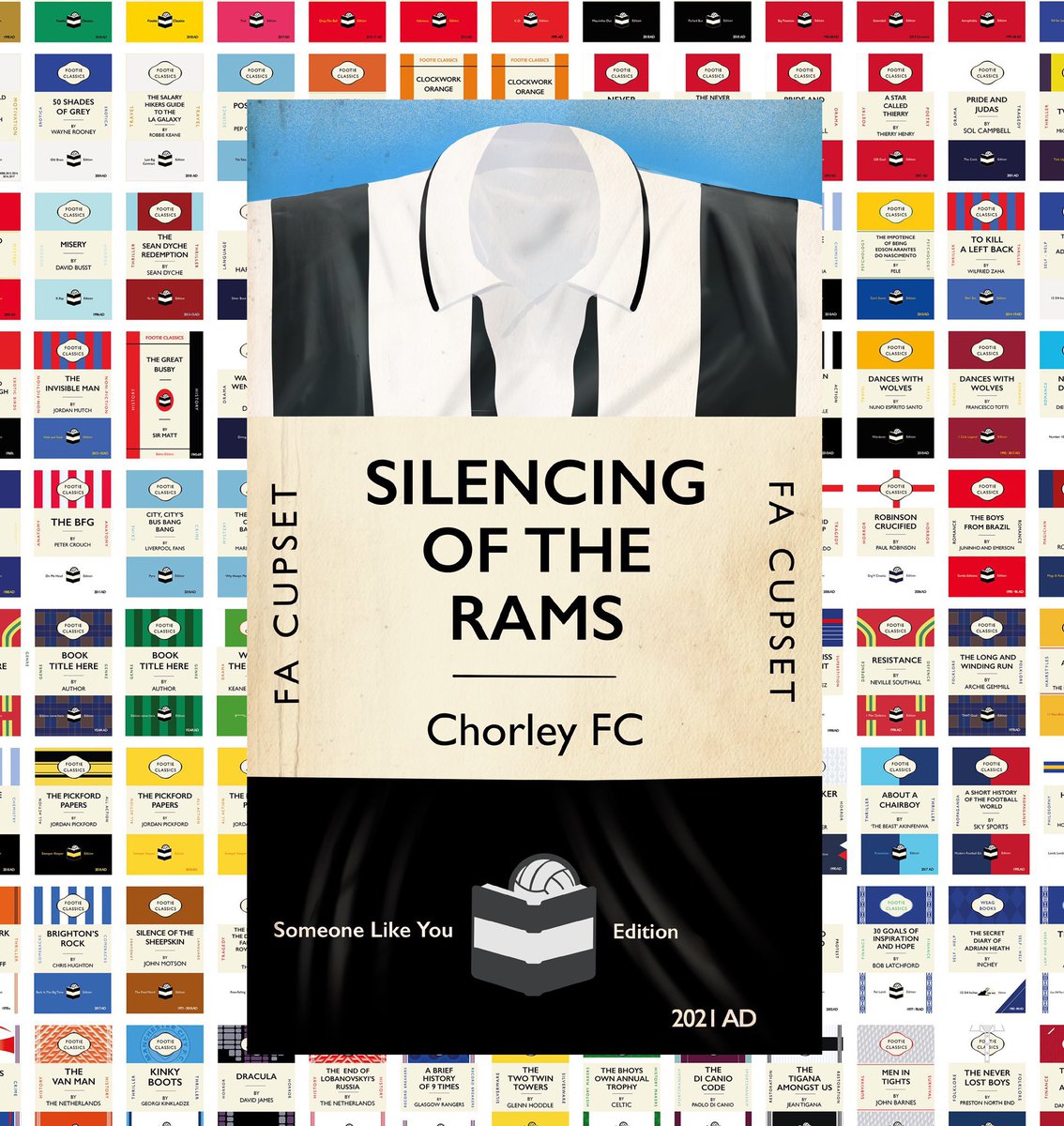 footieclassics's tweet photo. SILENCING OF THE RAMS
By Chorley FC
FA CUPSET
Someone Like You Edition 2021
A footie classic about a cup upset at #VictoryPark as the mighty #magpies of @chorleyfc left Derby silent. Cue adele’s ‘Someone like you’ belted out in the dressing room. #ChorleyFC #CHODER #FACup https://t.co/chbFjWk3iN