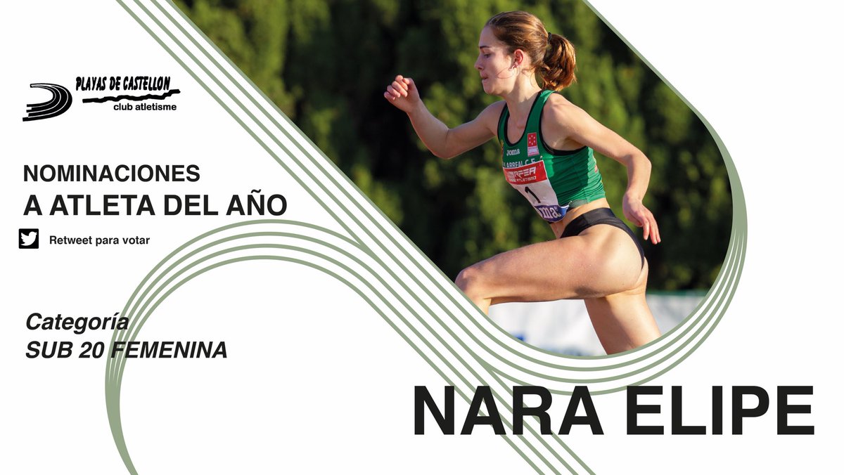🟢Atletas del año Playas de Castellón⚫️

SUB 20 FEMENINO

➡️ Vota por tu atleta haciendo RT a este tweet. Puedes votar a varios. 

➡️ Los 3 atletas de cada categoría que mas RT consigan pasan a la siguiente fase