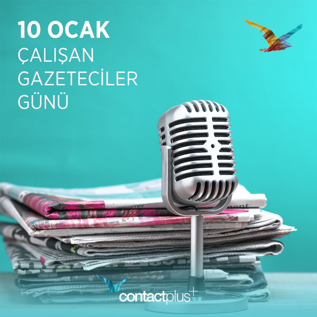 Bugün 10 Ocak Çalışan Gazeteciler Günü. Mesleğini zor şartlarda da olsa hakkıyla icra eden tüm gazetecilerin gününü kutluyoruz. #Contactplus #10Ocak #ÇalışanGazetecilerGünü