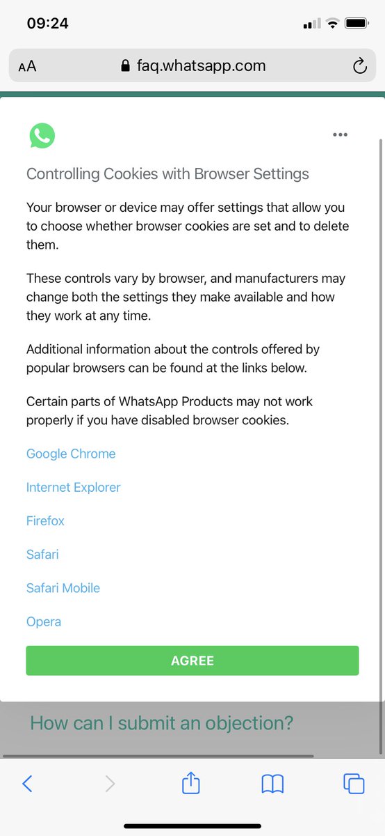 ZDevenish's tweet photo. Can #whatsapp explain how I can follow the link here to remove my cookies yet I do this and there is no option to unclick them (it brings you to the second photo provided) 🤔 #readthesmallprint #WhatsApp https://t.co/YhlEcJ4nlN