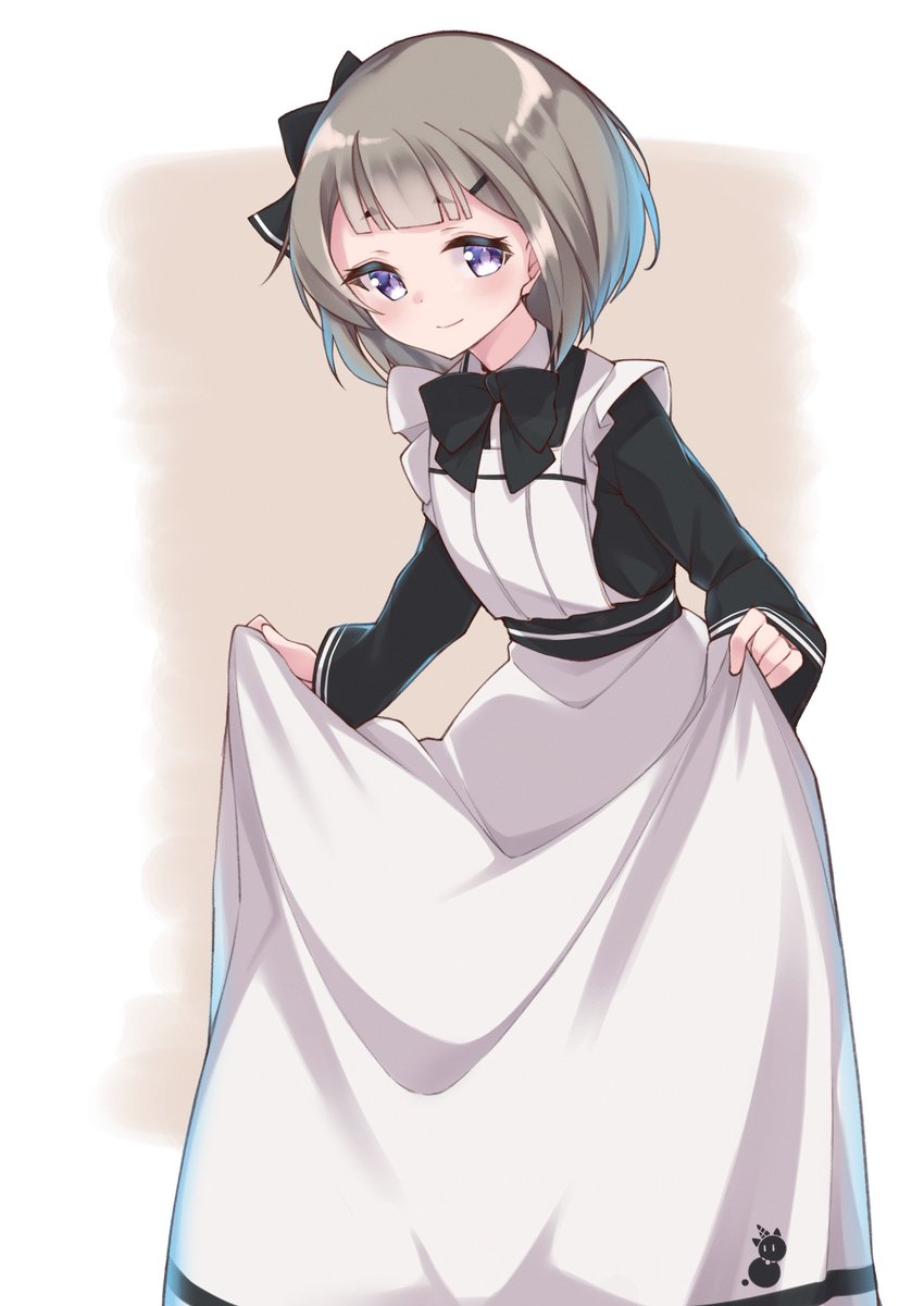 「スカートつまんだポーズってかわいい 」|Uut．💉×4のイラスト