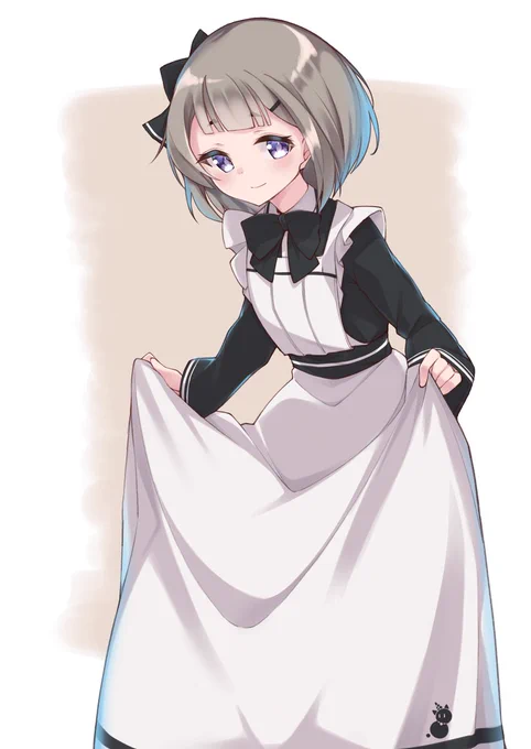 スカートつまんだポーズってかわいい 