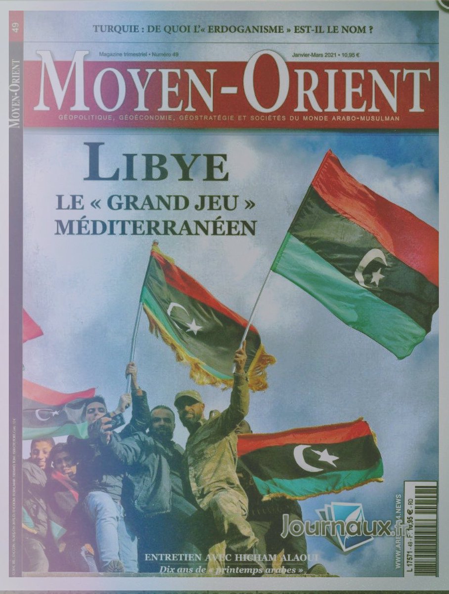 JMJalel_H's tweet photo. Enjoying this special “#Libya” issue of #MoyenOrientQuaterly, featuring a great article by @Ryanlazzi on the #LNA over the last 7 years.

I recommend the article, by a one of the most robust scholars of #Barqa &amp; the #LNA’s inner workings. https://t.co/ijEX3fH1Bp
