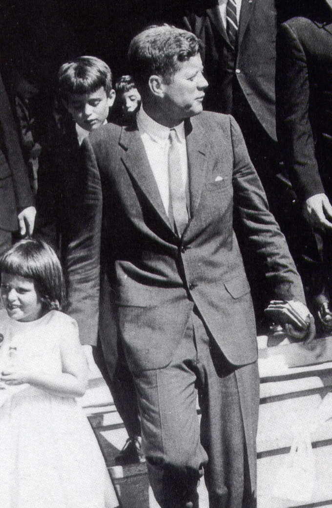 The missal went to Dallas, was stolen by an unidentified man after LBJ was sworn in on it, and may or may not have ended up in the LBJ library - according to a variety of accounts. So I poked around a little more and found this photo of JFK with his missal.