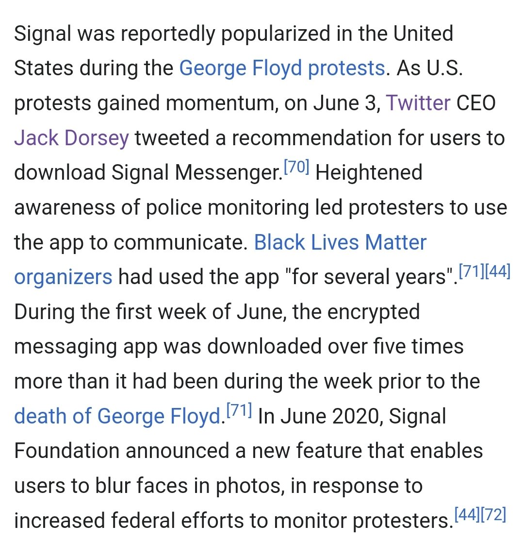 During George Floyd Protests, Twitter and Signal were hand in hand. Now, are both of them on the same side or on the opposite sides? If both are on the same side, what changed and if both are on opposite sides, what changed for Twitter?