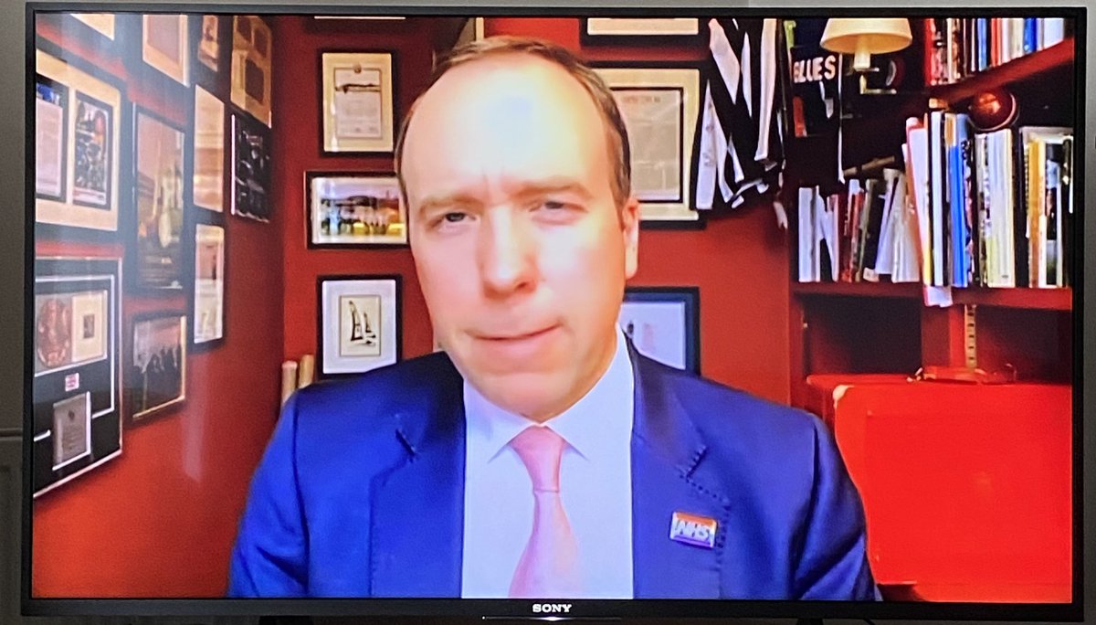 mjb293's tweet photo. The question remains, how did @MattHancock get in that office?  #nodoor @AndrewMarr9 #andrewmarr #bbc #TheAndrewMarrShow #matthancock #YoureAWizardHancock https://t.co/65dYhRVzBL