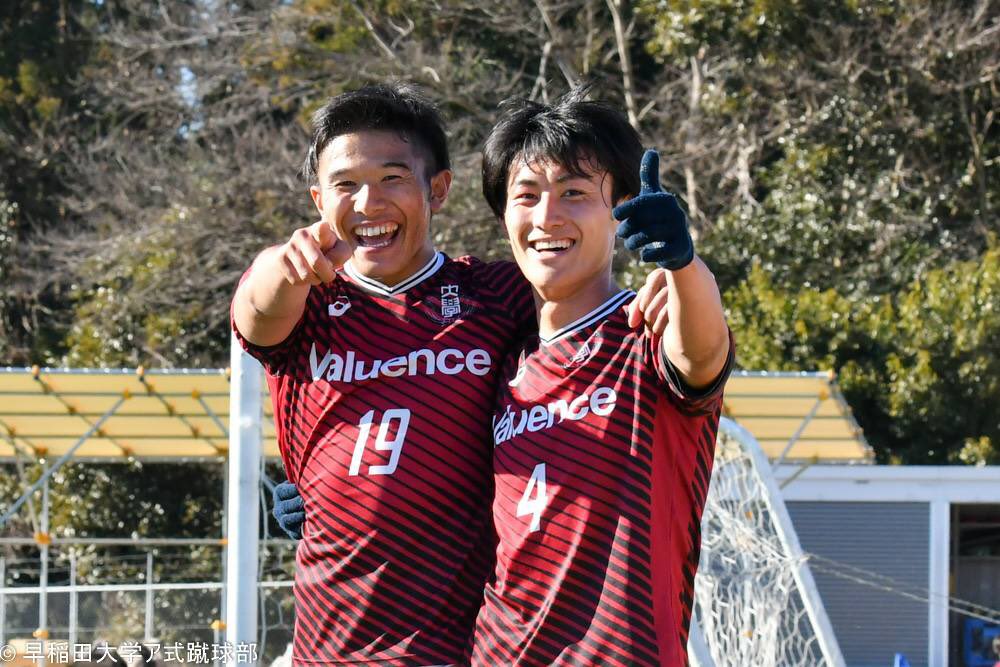 wasedasoccer's tweet photo. 【本日の試合結果】
#atarimaeni CUP 準々決勝
早稲田大学3(1-0、2-0) 0甲南大学
前半開始直後から攻勢を強め、主将杉山のゴールで先制!
後半もチャンスを活かし加点すると、その後の相手の攻撃は守備陣が身体を張ってシャットアウト。
3試合連続の無失点勝利!!
#早稲田大学
#ア式蹴球部 https://t.co/27GeeUo6UG