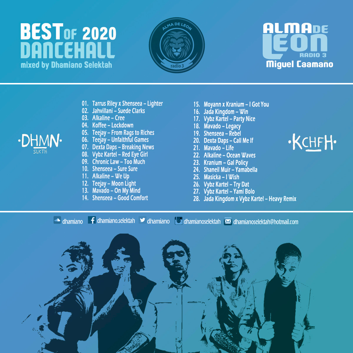 Esta noche lo mejor del Dancehall 2020 en <a href="/radio3_rne/">Radio 3</a> a partir de las 23h con Sesión Exclusiva de <a href="/Dhamiano/">Dhamiano Selektah</a> 
No te lo puedes perder. Feliz Domingo.