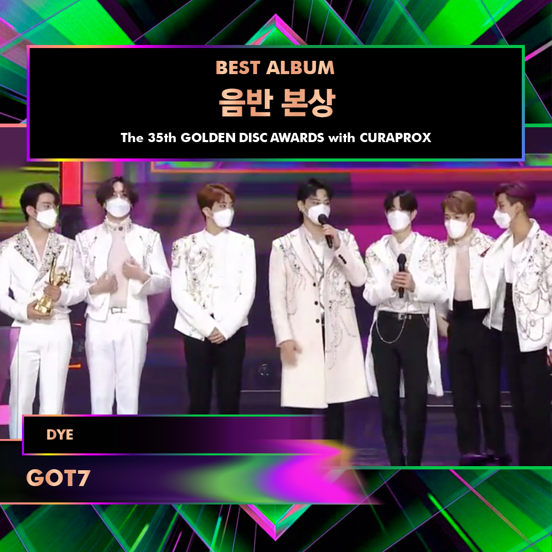 The 35th Golden Disc Awards with #CURAPROX Congratulations!🥳🎉 @got7Official won the BEST ALBUM🏆 #갓세븐 #GOT7 #골든디스크어워즈 #goldendiscawards #골든디스크 #goldendisc #gda #큐라프록스 #큐라덴 #curaden