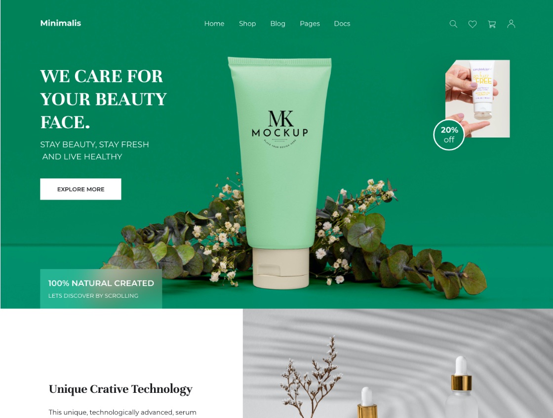 Our Minimalis Skin care theme Version.

ballkanlab.com/themes/minimal…

#themes #design #template #wrapbootstrap #purchase #sale #uidesign #uxdesign #designagency #webdesign #startup #clean #furniture #onsale #new #minimal #dribbble #behance #skincare #skincareproducts #facebeauty