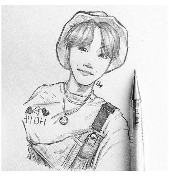 BTS Jung Hoseok (j-hope) Sketch by WinterPolarBear on DeviantArt