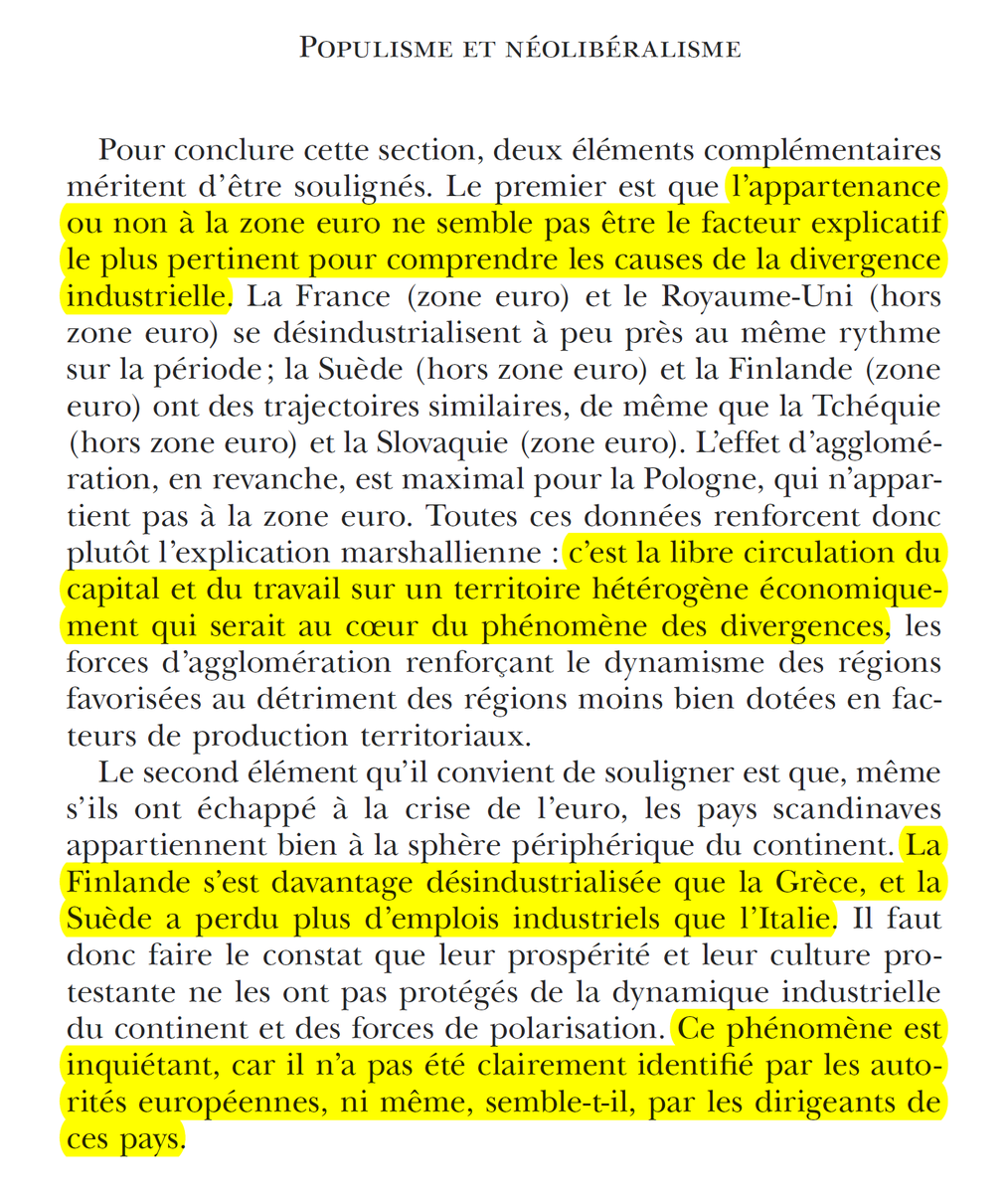 Ça fait quatre ans que j'essaie d'expliquer - en vain - à mes collègues euro-critique que l'euro n'est que la partie émergée de l'iceberg. la France ne retrouvera pas son dynamisme industriel tant qu'elle ne rompra pas avec le marché unique et la libre circulation du capital.